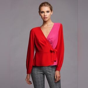 BAILEY 44NINA COLOR BLOCKED BLOUSE